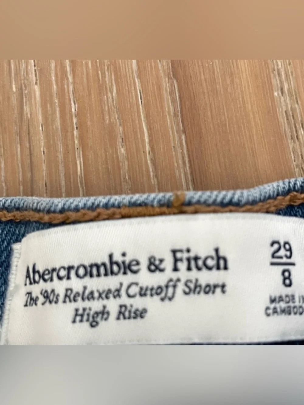 Abercrombie‎ & Fitch 90s Relaxed Jean Shorts Size 29 Stretch
